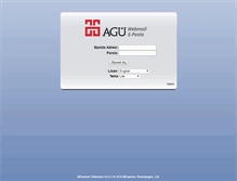 Tablet Screenshot of mail.agu.edu.tr